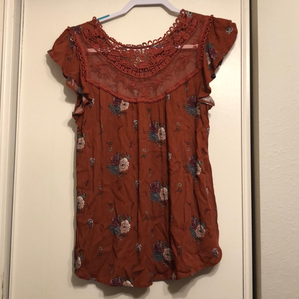 Orange blouse